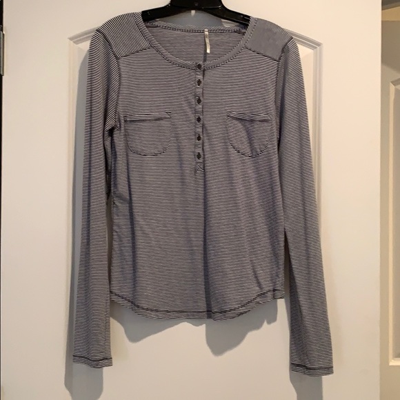 Navy and white stripped shirt - Picture 1 of 2